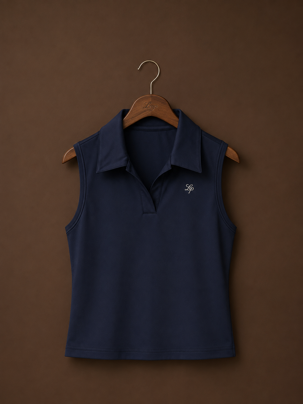 Sleeveless Polo - Navy