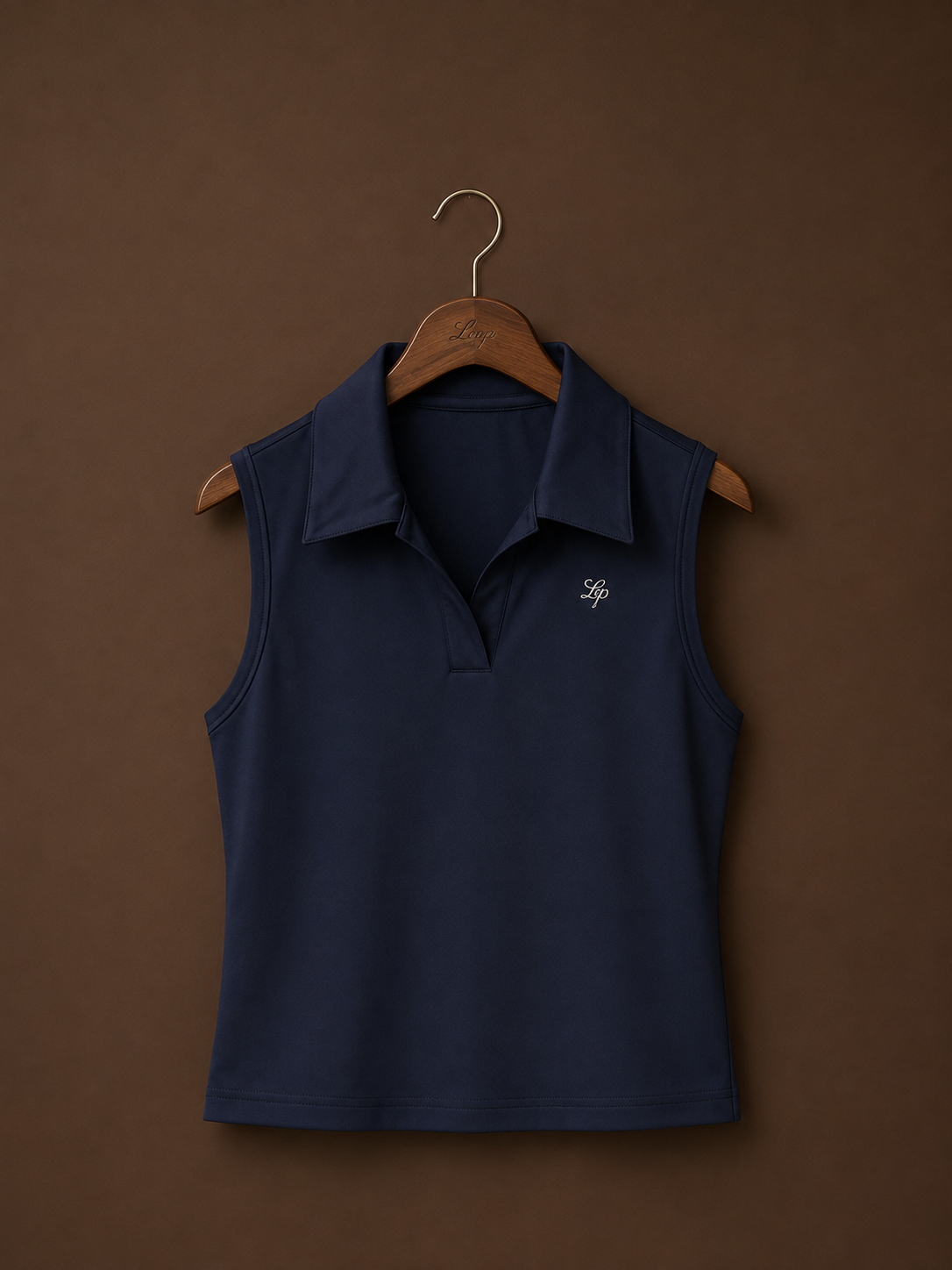 Sleeveless Polo - Navy
