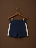 High-Rise Shorts - Navy